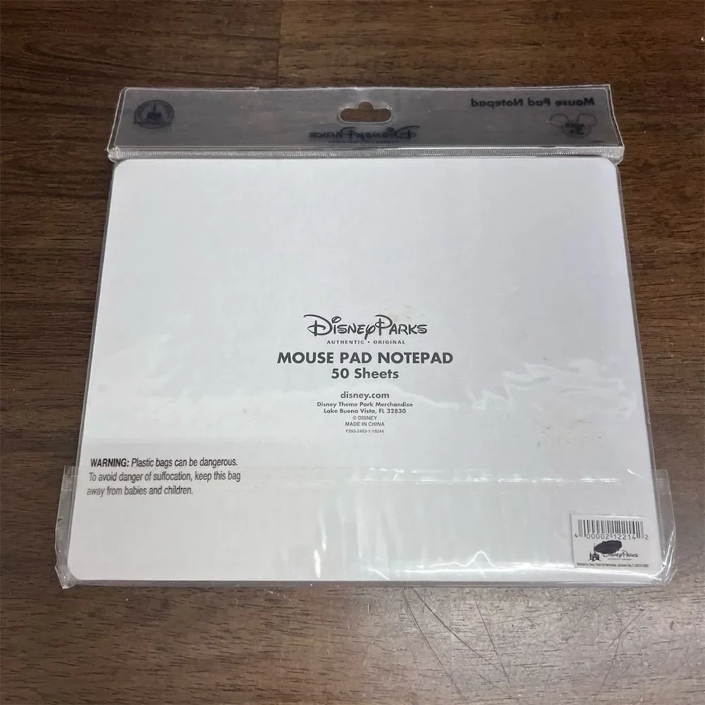Disney Parks Mickey Mouse Graffiti Mouse Pad with Notepad - Disney‎ Collectible